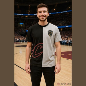 Cleveland Cavaliers NBA Graphic T-Shirt Black Gray Men’s Large